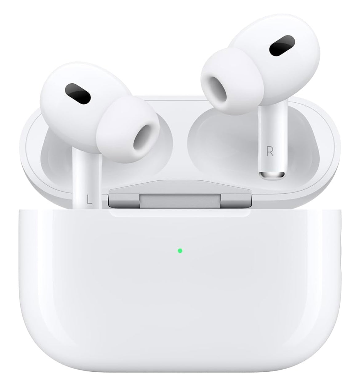 Apple AirPods Pro 2 Wireless Earbuds, Active Noise Cancellation, Hearing Aid Feature, Bluetooth Headphones, Transparency, Personalized Spatial Audio, High-Fidelity Sound, H2 Chip, USB-C Charging