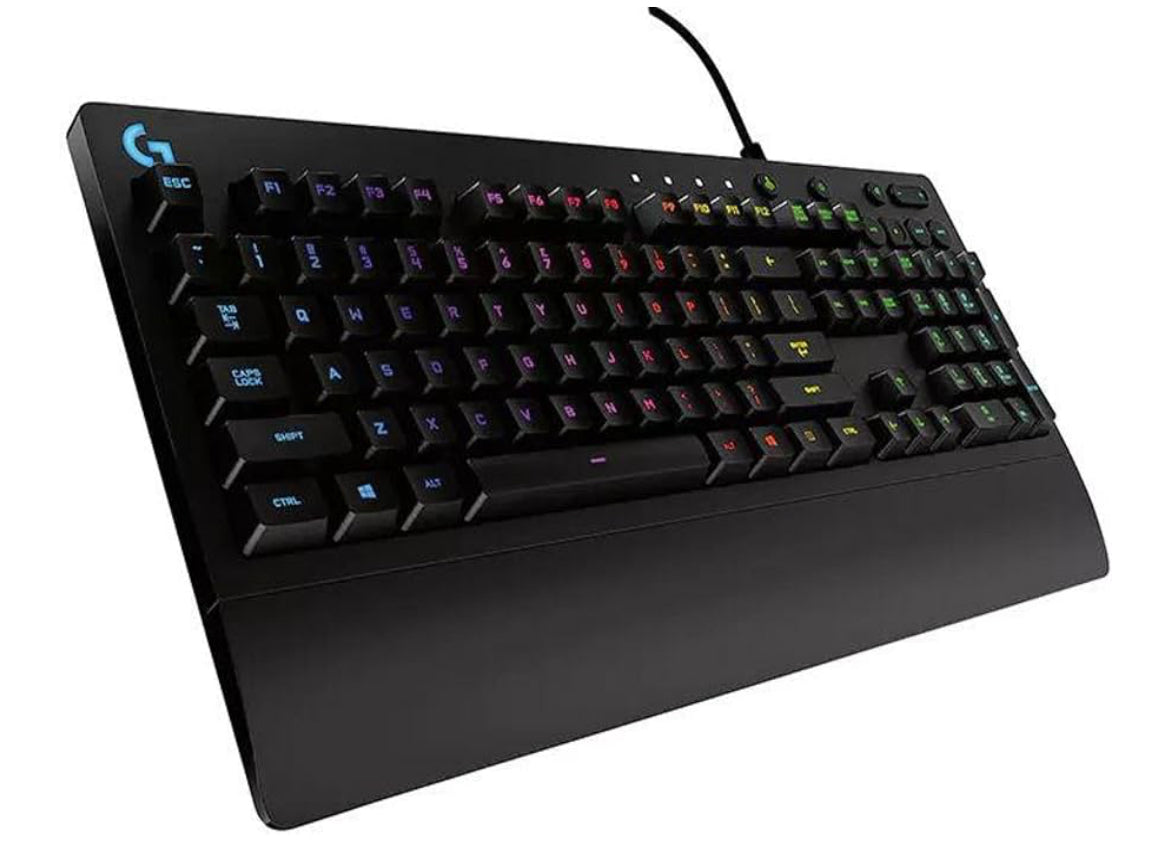 Logitech USB 2.0 G213 Prodigy Gaming Keyboard with 16.8 Million Lighting Colors (Renewed)